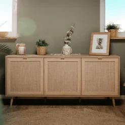 Dressoir EIVISSA Sonoma Eik/Riet B150