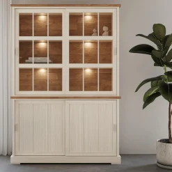 Dressoir met Opzetkast TOLUCA Lariks/Old Teak B159