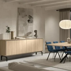 Dressoir NESTOR Eik/Zwart B235