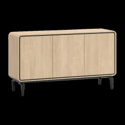 Dressoir NESTOR Eik/Zwart B163