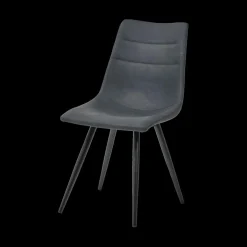 Eetkamer VIKTOR: Dressoir + Glaskast + Eettafel ABBEY 200x100 + 4x Stoelen LORRY Zwart