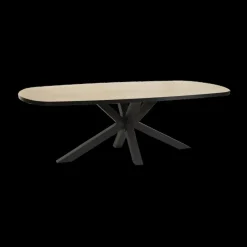 Eettafel ARTEGO Ovaal 200x100 Sterpoot Scarlet Oak