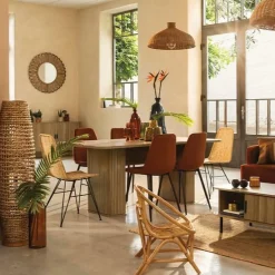 Eettafel COLVAS Hout Naturel 180x90