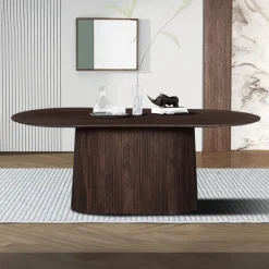 Eettafel DOMINGO Mango Donkerbruin 230x110