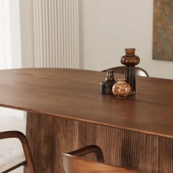 Eettafel DOMINGO Mango Lichtbruin 200x100