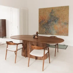 Eettafel DOMINGO Mango Lichtbruin 200x100