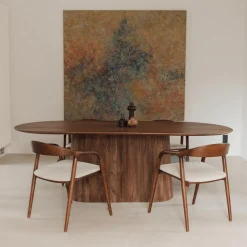 Eettafel DOMINGO Mango Lichtbruin 200x100