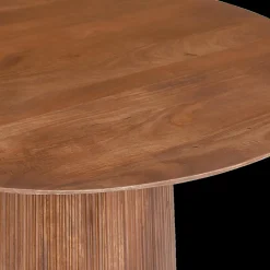 Eettafel DOMINGO Mango Lichtbruin Ø130