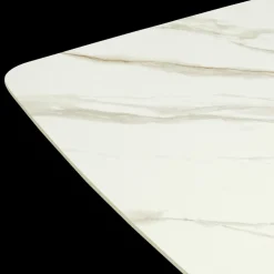 Eettafel DOMINIK 240x120 Keramiek Wit/Cognac