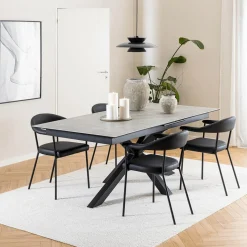 Eettafel FERRIS Keramiek Grijs 200/240x100