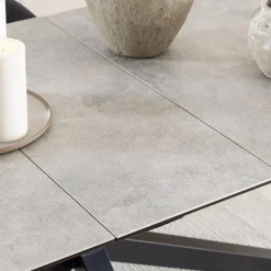 Eettafel FERRIS Keramiek Grijs 200/240x100