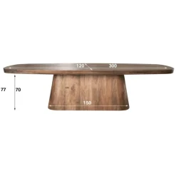 Eettafel GONZALO 300x120 Massief Acacia