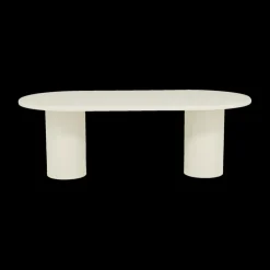 Eettafel ITHAKA Ovaal 220x110 Microcement Kolompoot
