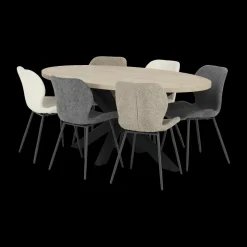 Eettafel KOLKATA Fresh Oak 250x128