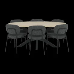 Eettafel KOLKATA Fresh Oak 250x128