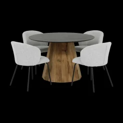 Eettafel LARISA Recycled Pine Ø120