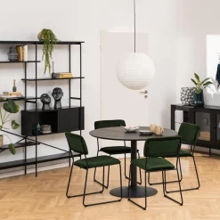 Eettafel LUTOR Ash Black Fineer Ø110cm