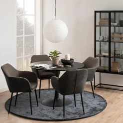 Eettafel LUTOR Ash Black Fineer Ø110cm