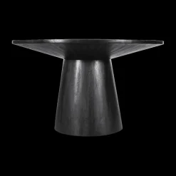 Eettafel MARANZA Ø130 Mangohout Zwart