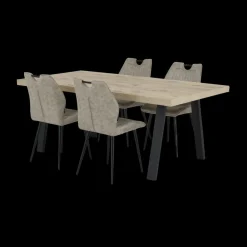 Eettafel met A-poot ABBEY Canyon Oak 200x100