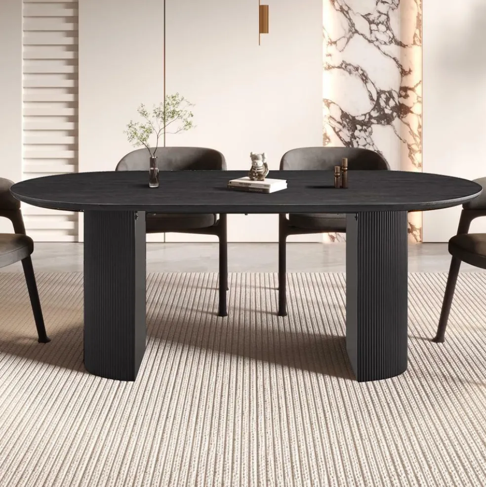 Eettafel PORTO Decor Donkerbruin 200x110