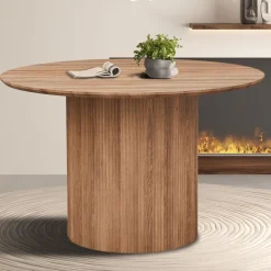 Eettafel PORTO Decor Oude Eik Ø120