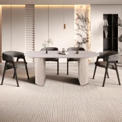 Eettafel PORTO 200x100 Travertijnlook