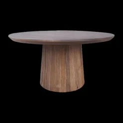 Eettafel SUNDAR Rond Ø130 Mango Donkerbruin