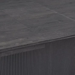 Eettafel verlengbaar PORTO Ovaal 180/220x110 Donkerbruin