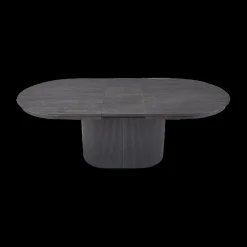 Eettafel verlengbaar PORTO Ovaal 180/220x110 Donkerbruin