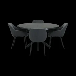 Eettafel Verlengbaar SILVA Noir Ø140/Ø180