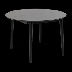 Eettafel Verlengbaar VEZNA Ø115/Ø154 Zwart Eikfineer
