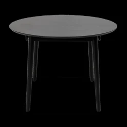 Eettafel Verlengbaar VEZNA Ø115/Ø154 Zwart Eikfineer