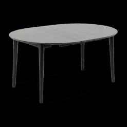 Eettafel Verlengbaar VEZNA Ø115/Ø154 Zwart Eikfineer