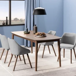 Eettafel Verlengbaar VEZNA 180/219 Walnootfineer