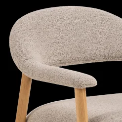 Fauteuil COLETTE Monza Beige - Poot Eik