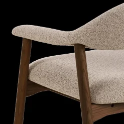 Fauteuil COLETTE Monza Beige - Poot Walnoot