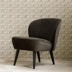 Fauteuil CORKSCREW Groen Velvet