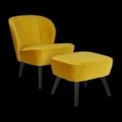 Fauteuil CORKSCREW Oker Velvet