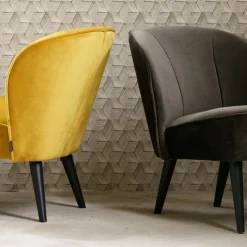 Fauteuil CORKSCREW Oker Velvet