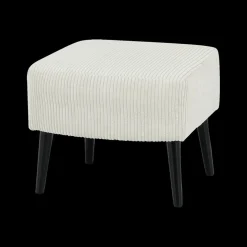 Fauteuil SPAIN met poef Poso Ivory