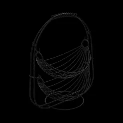 Fruitmand KARAS 2Niv. Metaal Zwart