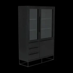 Glaskast SPLURGE Mango Antraciet B115