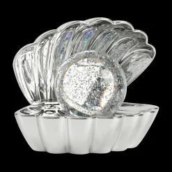 Glitterlamp SHELL Led Zilver