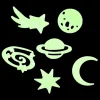 Glow in The Dark Stickers IN SPACE Ruimte Set van 24