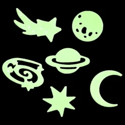 Glow in The Dark Stickers IN SPACE Ruimte Set van 24