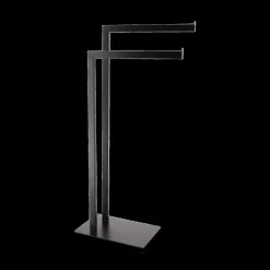 Handdoekhouder CARZO 2-Arm Met. Zwart