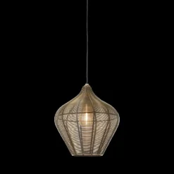 Hanglamp ALVARO 1Del. Met. Ant. Brons M