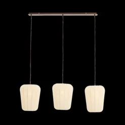Hanglamp BIBURY 3Del. Bruin/Wit
