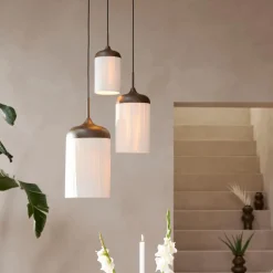 Hanglamp DANIA S Bruin/Creme